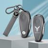 Zinc Alloy Leather Car Key Case for Voyah Free 2025 2026 Keychain Remote Cover Shell Housing Holder Accessories