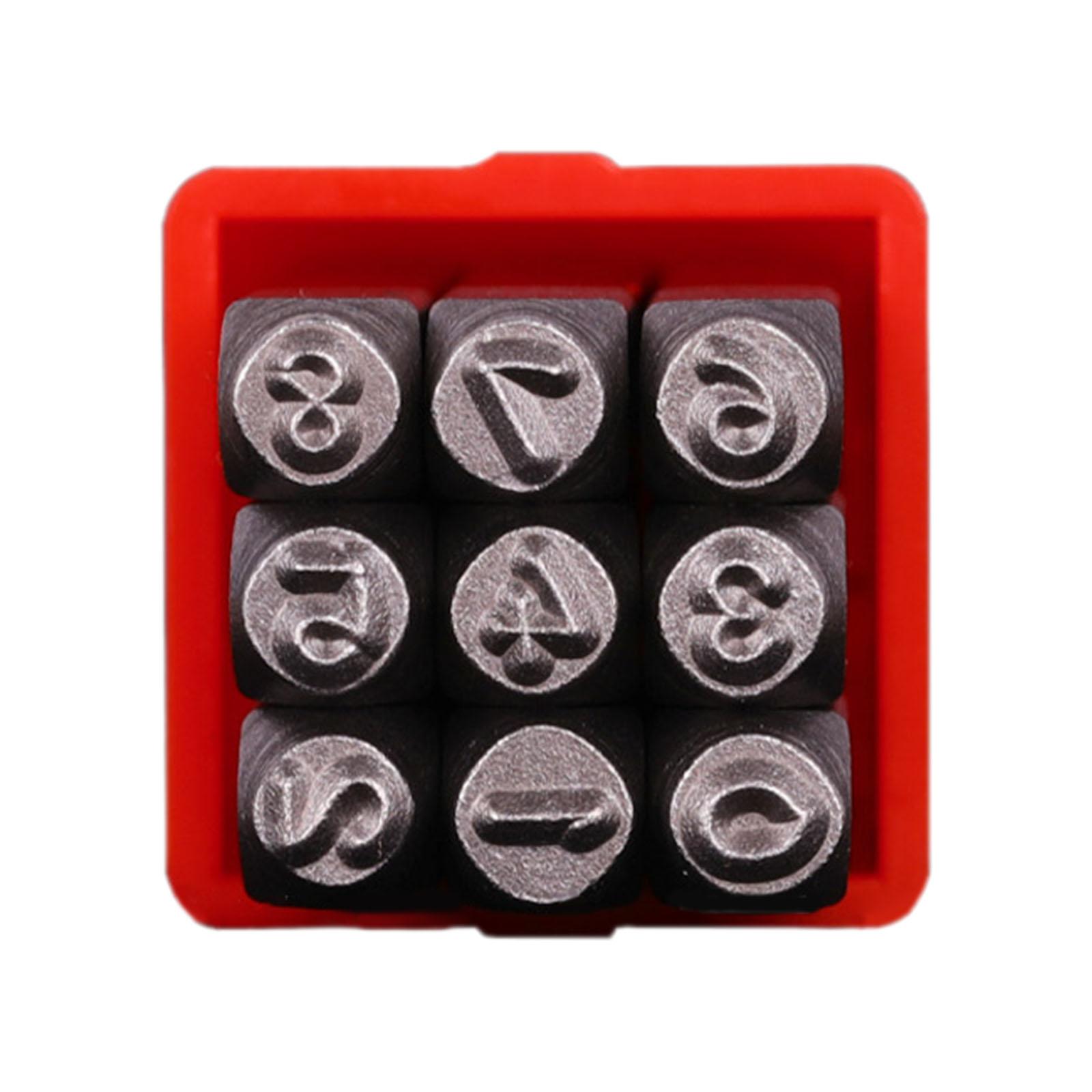 

Metal Stamping Tool Pressing Die Imprinting Punch Tool Premium High Performance Bench Block Alphabet Letter Number Stamp Set