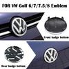 VW Polo Golf 4 5 1 juego Para   VW Pegatina Accesorios ABS Coche Parrilla Frontal Emblema Maletero Trasero Insignia Logo Golf 6 7 7.5 MK6 MK7 MK8 Polo EP1 g6
