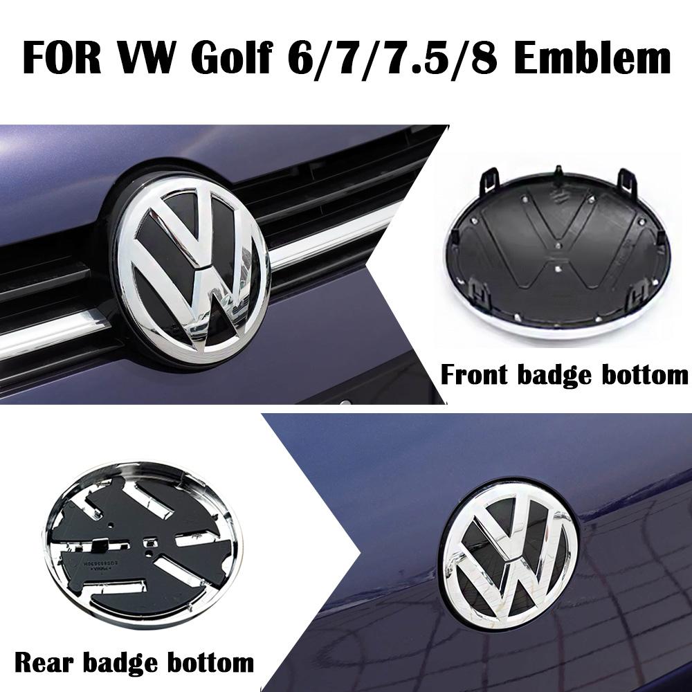 VW Polo Golf 4 5 1 juego Para VW Pegatina Accesorios ABS Coche Parrilla Frontal Emblema Maletero Trasero Insignia Logo Golf 6 7 7.5 MK6 MK7 MK8 Polo EP1 g6