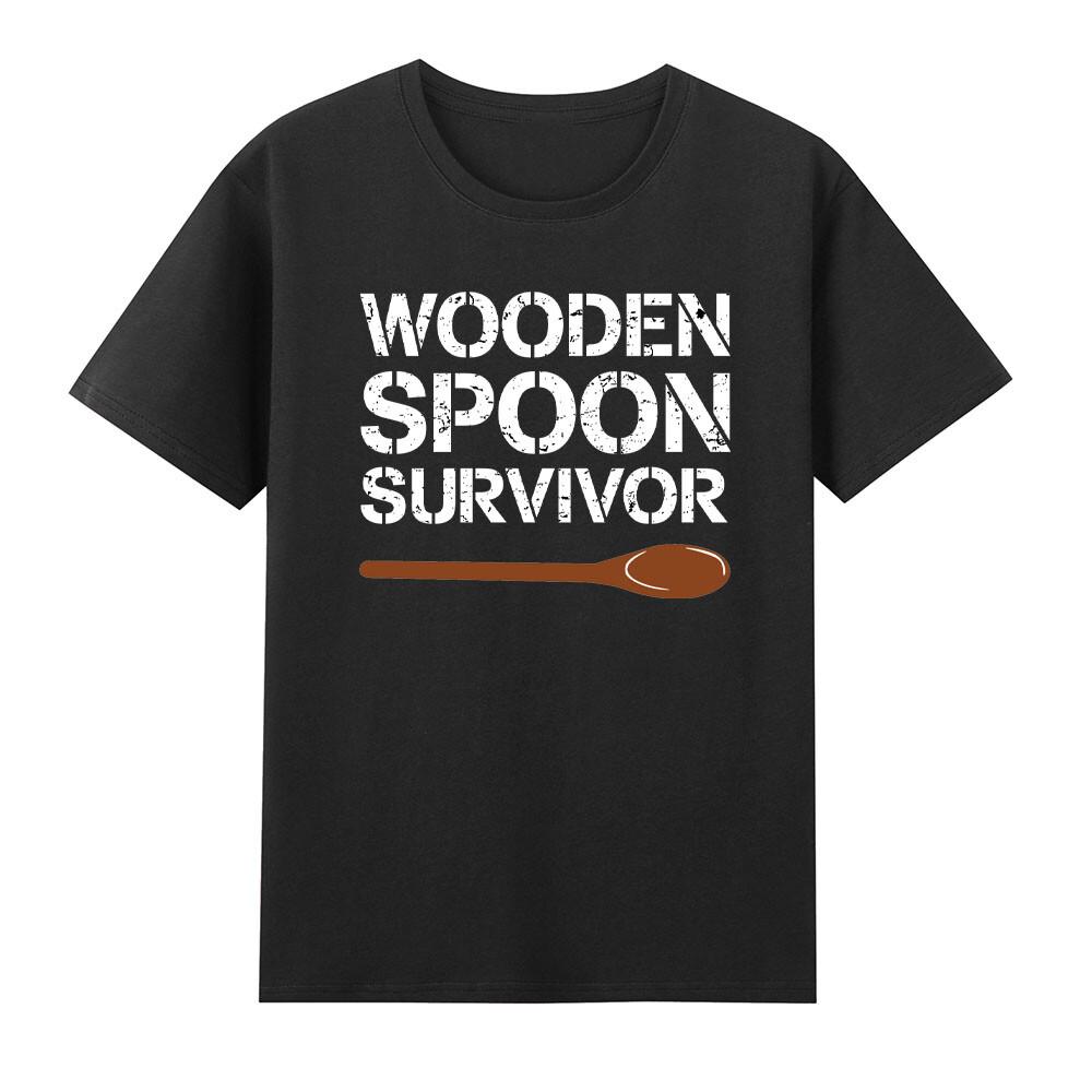 Wooden Spoon Survivor Funny Childhood Motif TShirt S