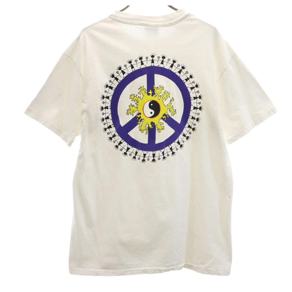 HANES 80s 90s Made In USA Old Back Print Lacrosse Short Sleeve T-shirt Men's Used