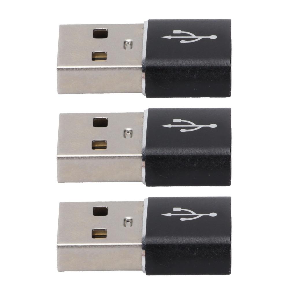 3PCS U Disk Adapter USB To TypeC Adapter USB C Female To USB Male Adapter  Computer Use
