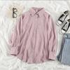 Chiffonskjorte Dame Klassisk retro koreansk kontordame Elegant Oversized Casual Topper