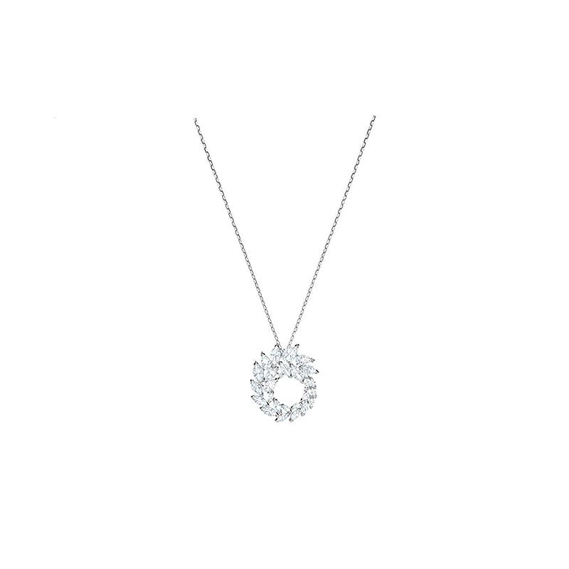 Swarovski Louison Spiral Leaf Crystal Necklace Women s 5415989