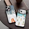 S-Ski S-Schnee Snowboard Ski Kunst Handyhülle Für iPhone17,16,15,14,13,12,11 Plus,Pro Max Schwarz Candy Silber Handyhülle