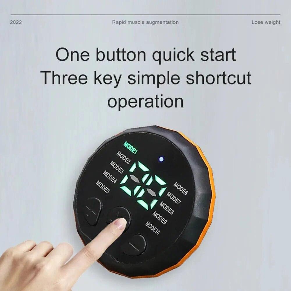 Micro-current Slimming Belt Home Rechargeable Training and Abdominal Fitness Device with 10 Massage Modes Body Shaping Massager
