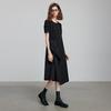 Chuyu Women's Asymmetrical Puff Sleeve A-Line Dress
