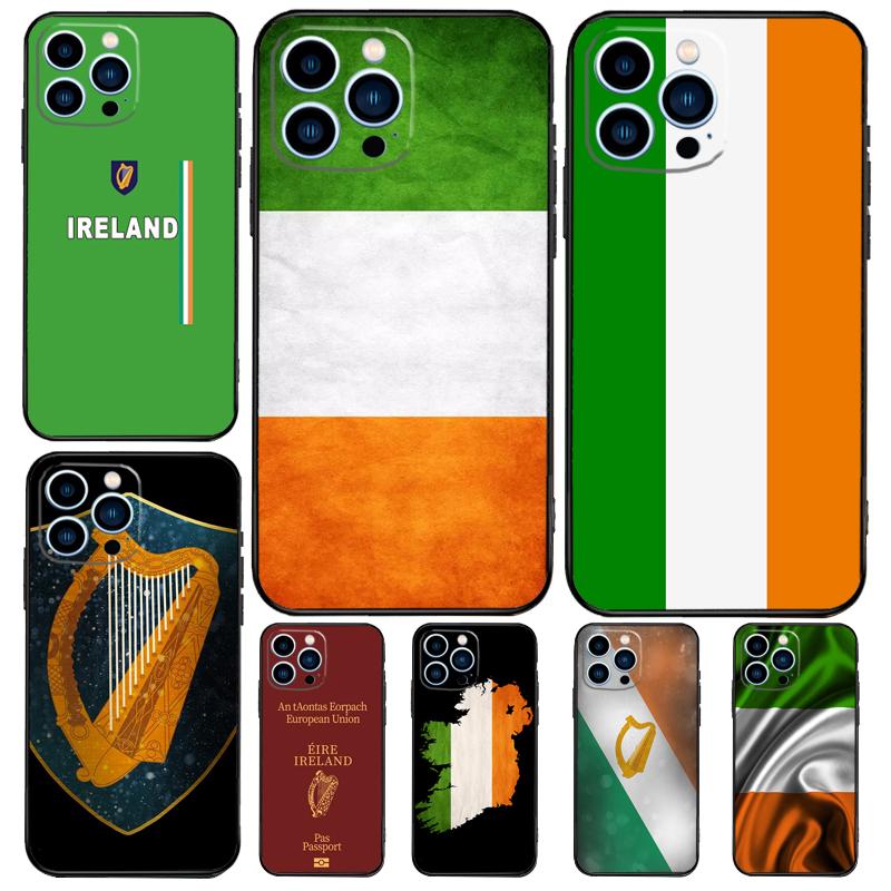 Irish Passport Ireland Flag Case For Apple iPhone 12 13 Mini 11 14 15 16 Pro Max Plus X XR XS Max Coque