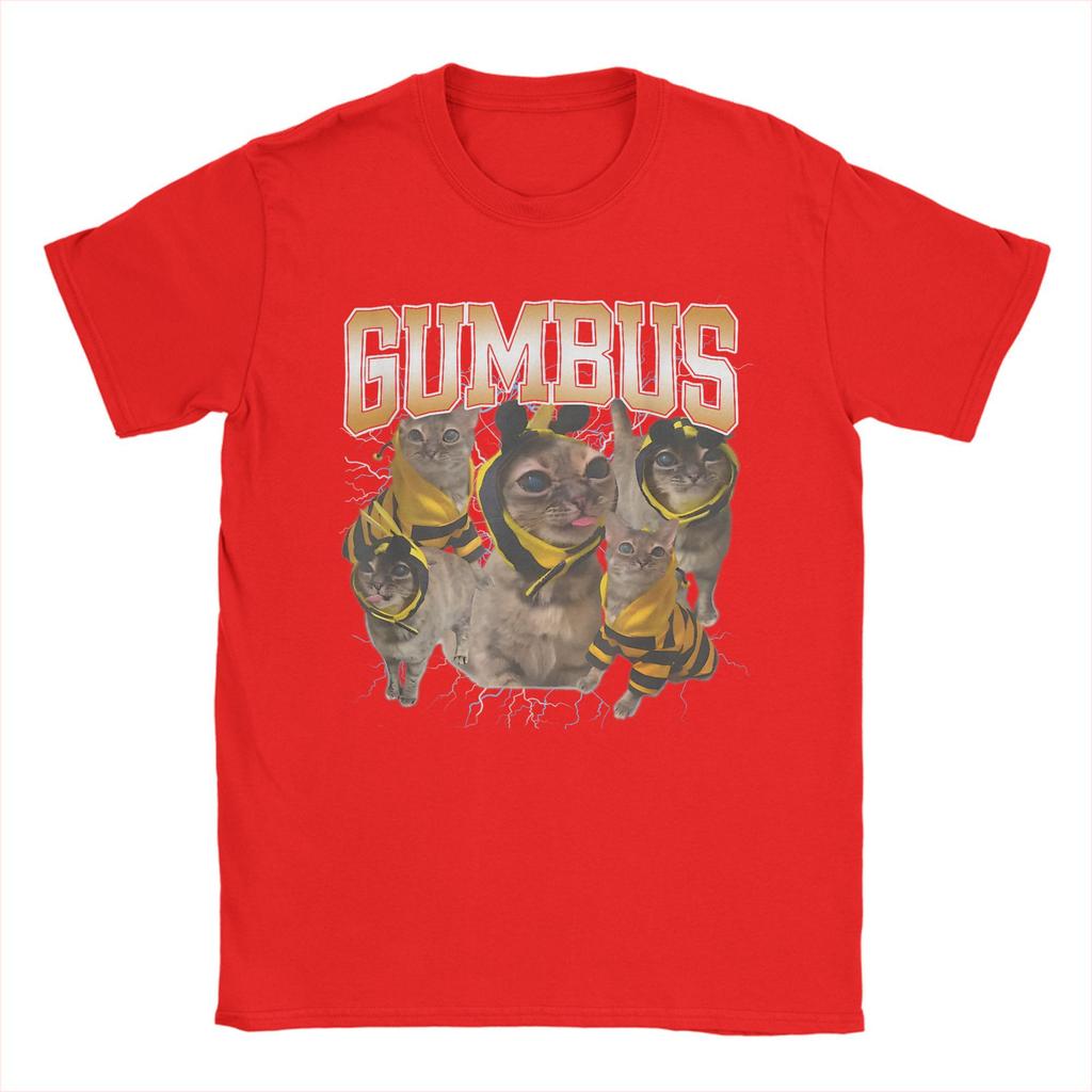 Funny Cat Gumbus Cat Lovers Trendy Cute Animal T Shirt Men T Shirts Summer O Neck Novelty Tee Shirt Design Oversize Clothing