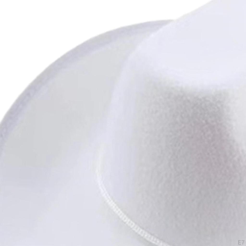 Cowboy Hat Non Woven Cowgirl Sunhat for Outdoor Carnival Fishing Hiking Party