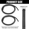 2Pcs Roof Rail Weatherstrip Seal Trim EPDM Rubber Roof Drip Channel Seal 75551-52130 for 2007 to 2011 Automotive
