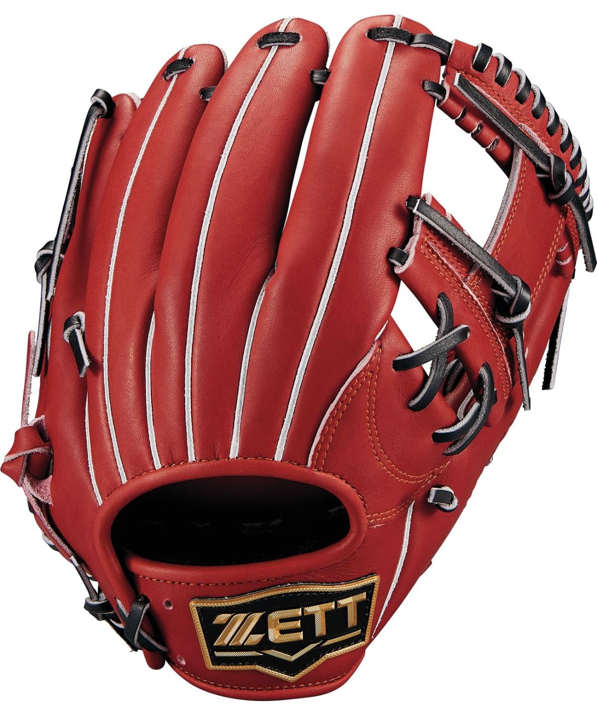 

ZETT Neo Status Youth Softball Glove for Second and Size BJGB70510N Shortstop, Bordeaux/Black (4019), L,