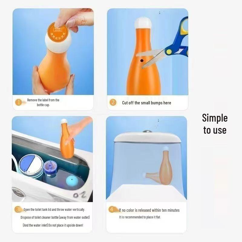 Bowling Blue Bubble Toilet Cleaner: Odor Elimination, Fragrance, Scale & Stain Removal, Deodorizer