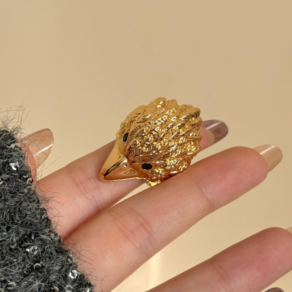 Geometric Eagle Shape Ring Cool Chunky Ring Personality Exaggerated Ring  Couple
