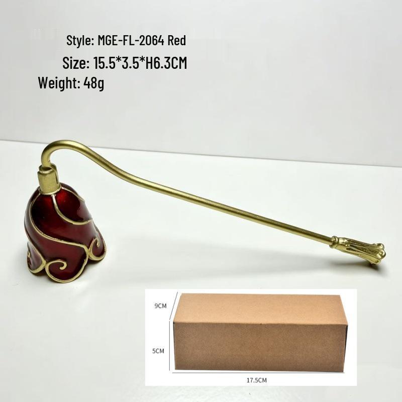 European Retro Handheld Candle Snuffer and Cover, Light Extinguisher Bell Tool, Perfect for Gifts.