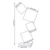 Modern White Iron Wedding Arch Stand 6.27FT, Square Backdrop for Wedding Party Garden Decor, Plant Trellis