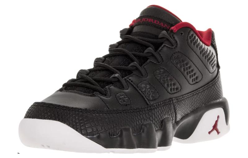 Kids' Sneakers Jordan 9 Retro Low Snakeskin (GS) Black/Gym Red-White
