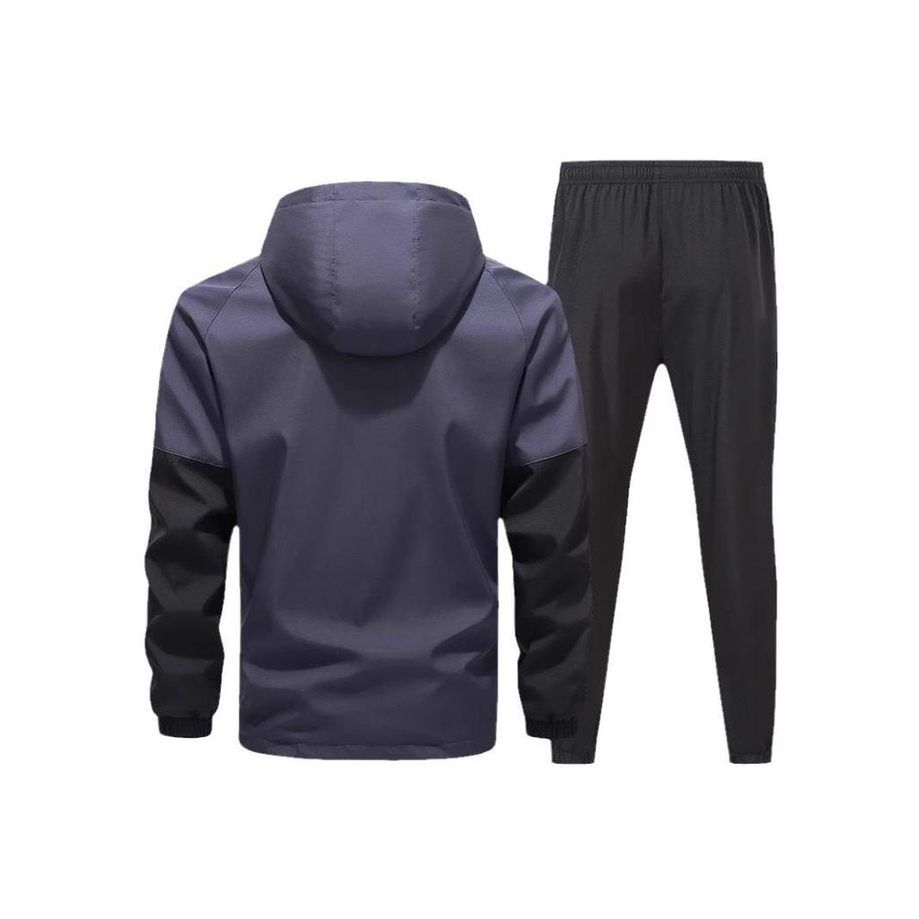 European Men's Casual Jacket & Sports Two-Piece Set - Trendy, Handsome, and Youthful