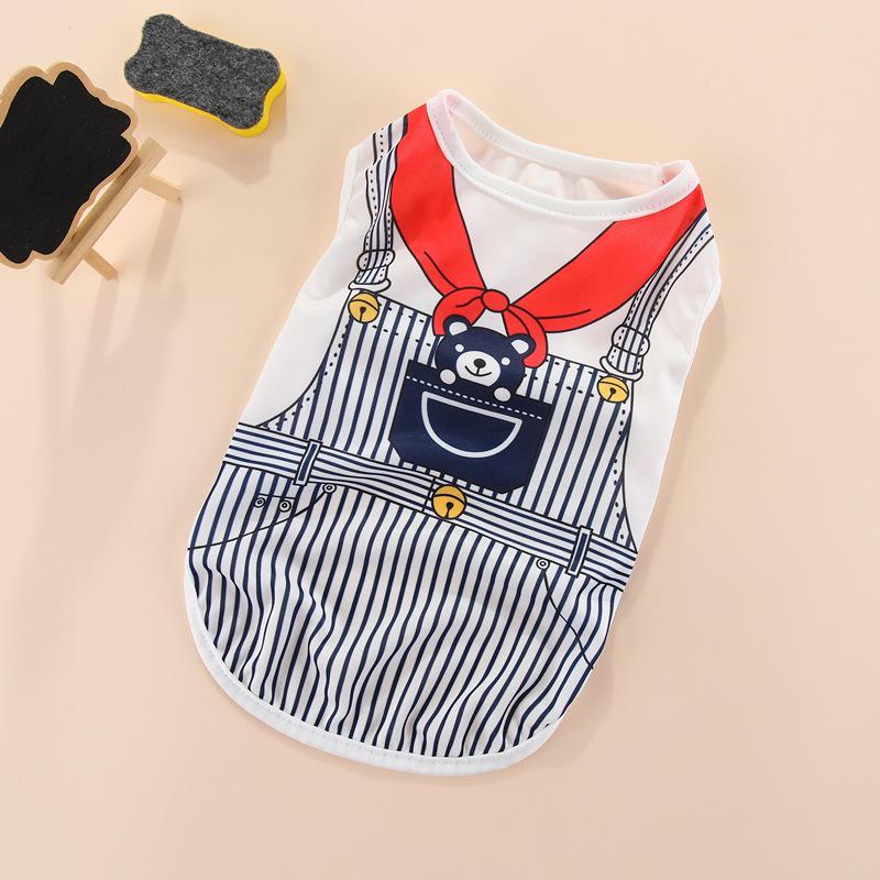 Thin Spring/Summer Pet Vest for Small Dogs & Cats - Fits French Bulldogs, Teddy Cats, and Bichons.