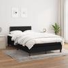 Exclusive House - Slatted Bed Base with Black Mattress 120x190 Cm Fabric