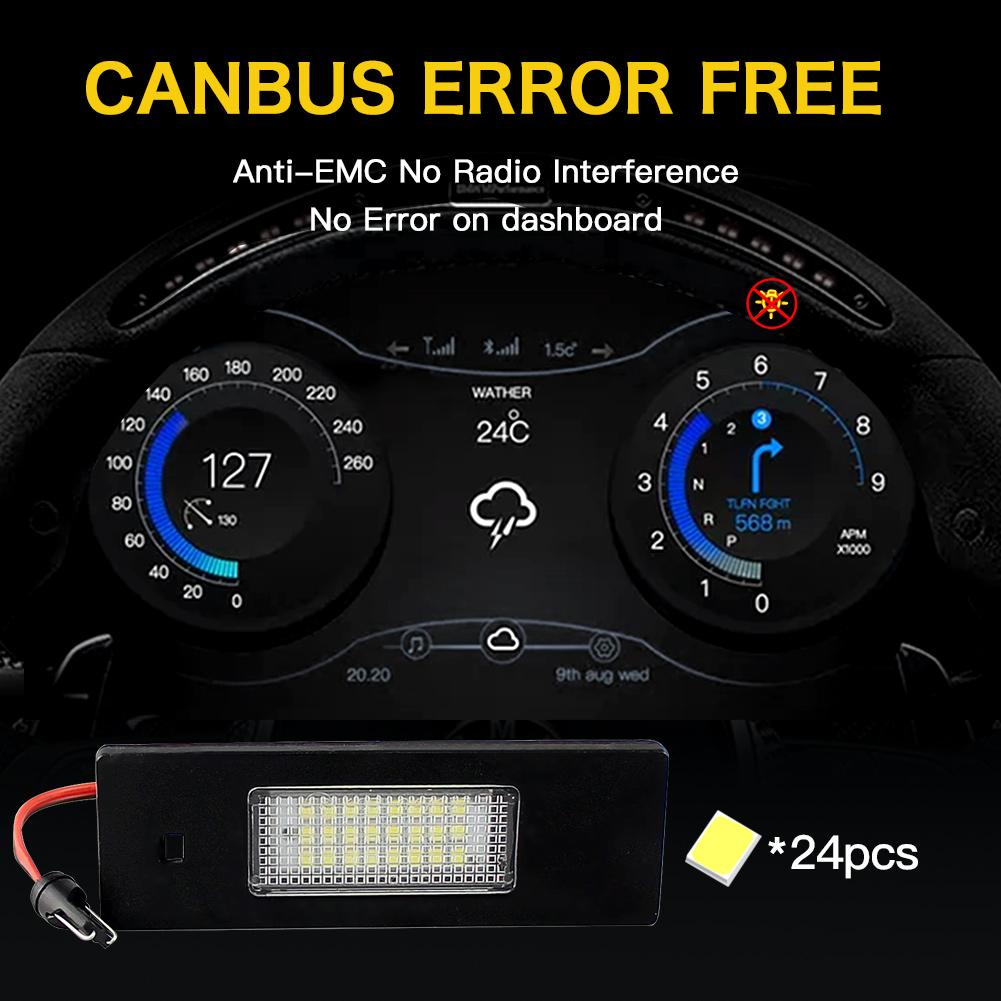 2PCS 12V White Led Number License Plate Light Lamp for BMW 1 Series E81 2006-2012 E87/E87N 2004-2012 F20 F21 2011-2020