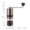 VKCHEF Portable Coffee Grinder with Stainless Steel Mortar and Metal Blades, Grinds Coffee Beans, 6-Degree Adjustment, Compact, Rapid Grind,