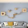 In Stock Wall-Mounted Solid Wood Cat Climbing Frame, Cat Tree, and Scratching Post