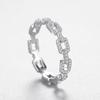 Tancise Classic 925 Sterling Silver  Zircon Ring Ladies Jewelry Wedding Promise Party Gift