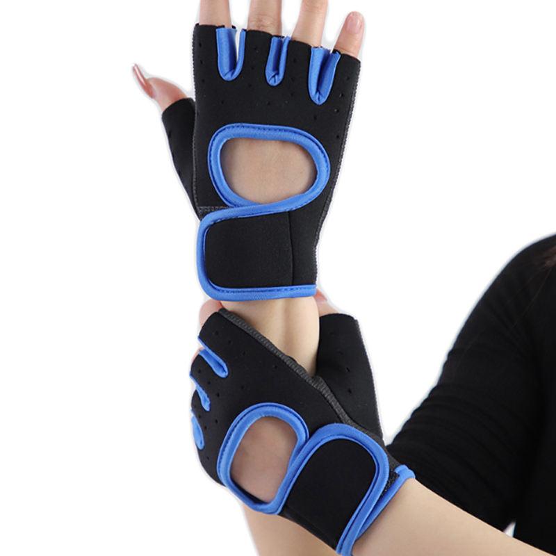 Custom Logo Neoprene Breathable Half Finger Workout Gloves for Bodybuilding Gym & Home Use-Non-Slip Lightweight Quick Drying