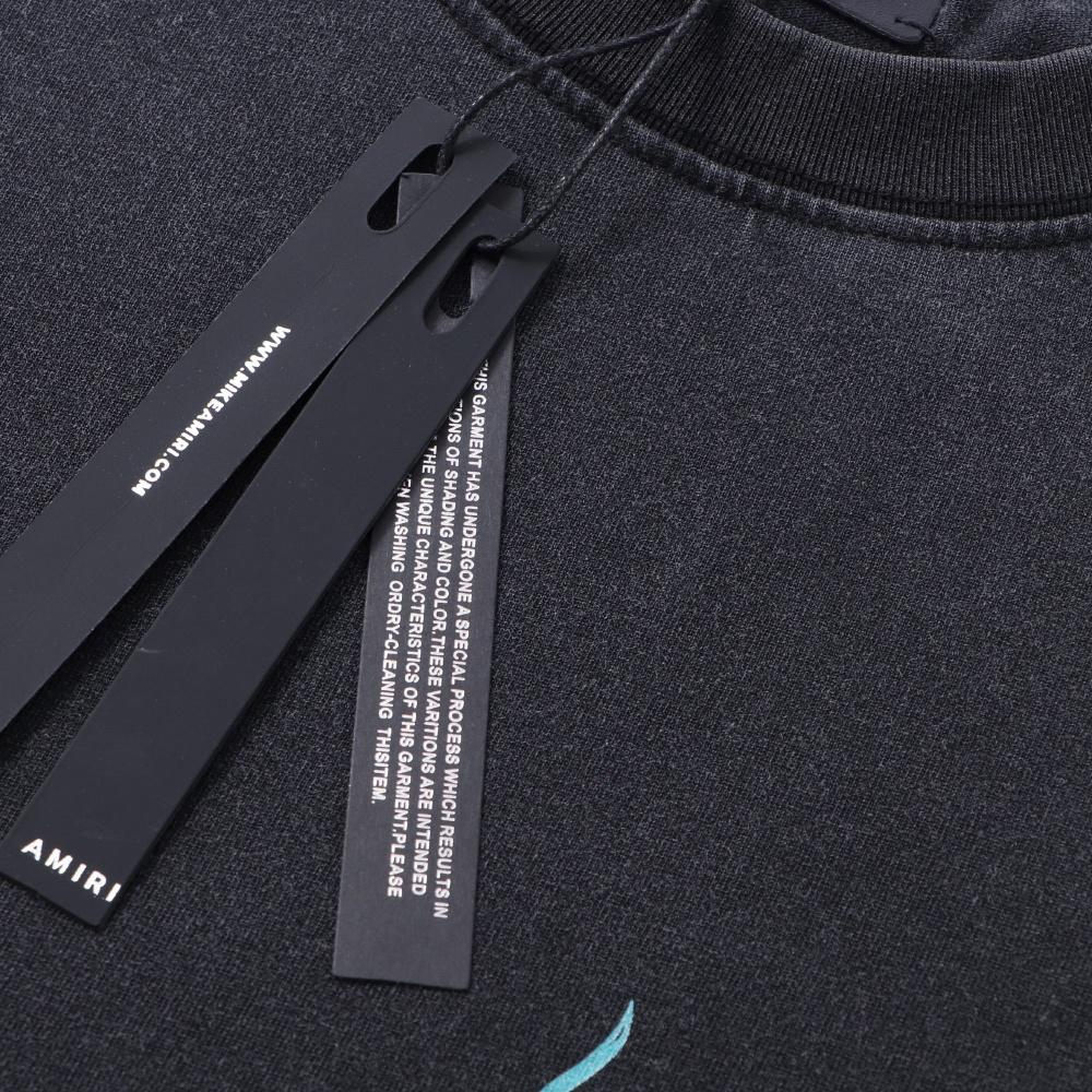 6506 Amiri 2026 Estate Nuova Maglietta Unisex Larga Cotone di Alta Qualità Taglie Forti Maglietta per Coppia