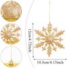 (6pcs Set) 12x10.5cm Christmas Snowflake PVC Colorful Diverse New Year's Holiday Party Xmas Tree Pendant DIY Natale Noel Kerst