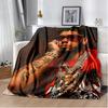 Anuel AA Rapper Hip Hop Singer Blanket Sofa Office Hiking Picnic Super Soft Quilt Fashion Flannel Throws Blanket Birthday Gift