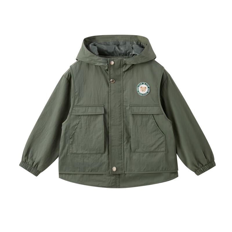 

PawinPaw Boys Cartoon Bear Hooded Windbreaker Jacket 120