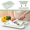 Collapsible Multifunctional Chopping Board Reusable Portable Vegetable Washbasin