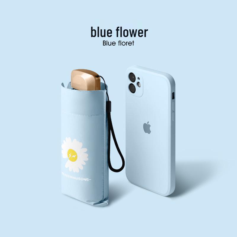 Compact Women's UV Protection Mini Umbrella - Dual-use for Sun and Rain