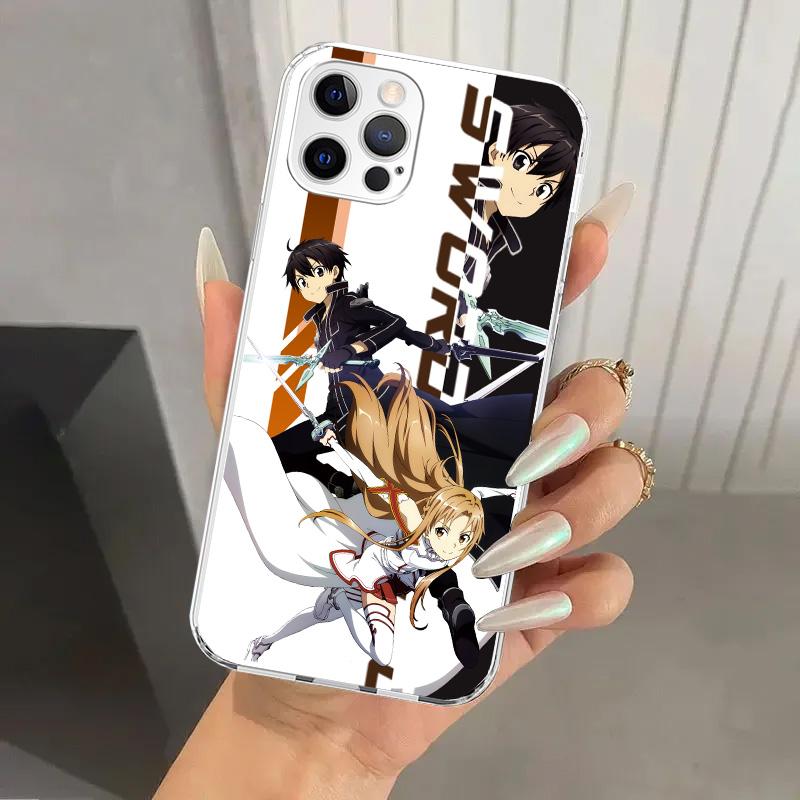 Anime Sword Art Online SAO Phone Case for Iphone 17 Air 16 15 Plus 14 13 Mini 12 11 Pro Max 16E 7 8 SE 2020 Soft Funda Print She