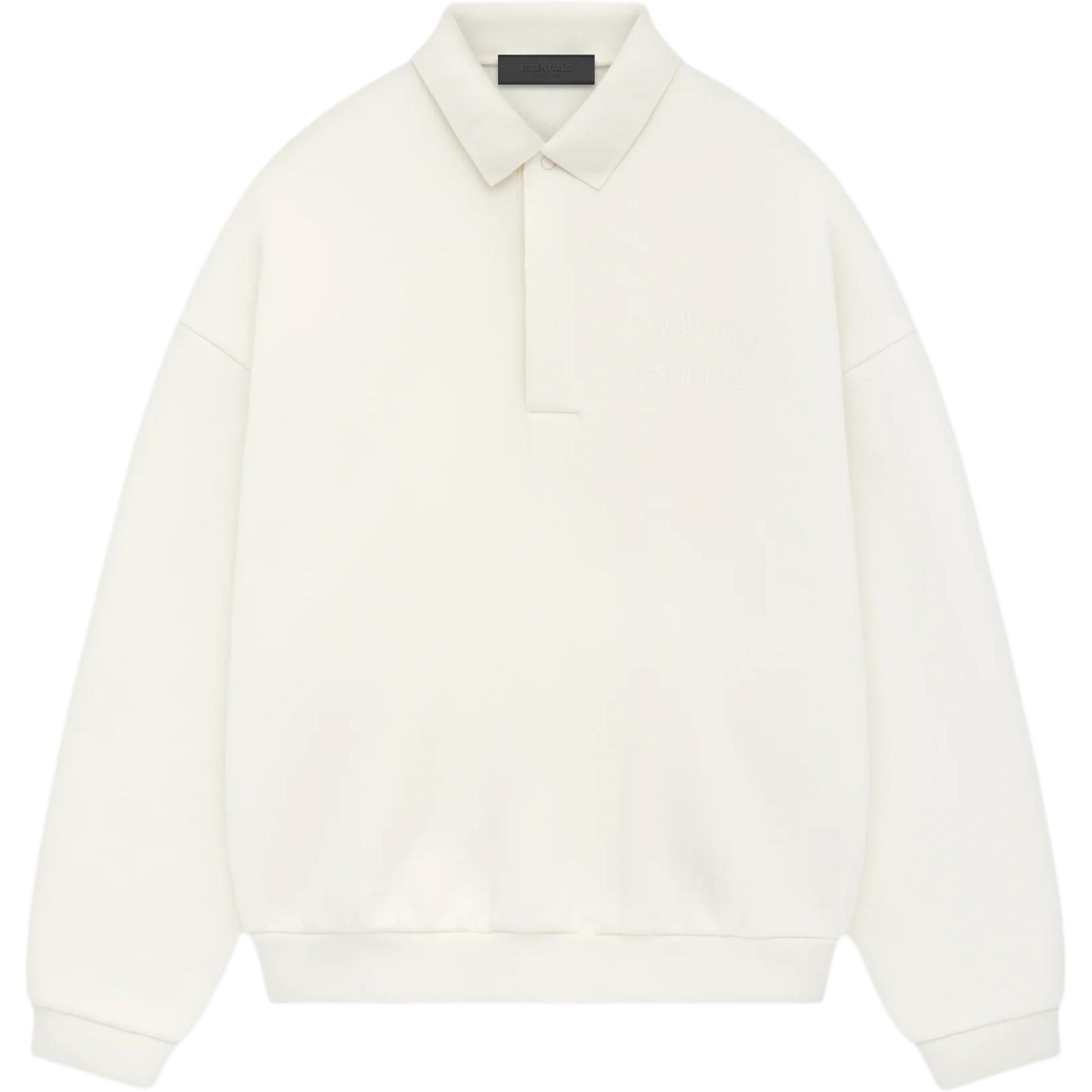 

Мужские флисовые топы-поло Fear of God Essentials, кремовые 192BT244392F M