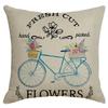 Spring Pillow Case Sofa Waist Pillow Case Garland Truck Light Luxury Home Office Pillow Pillow Case