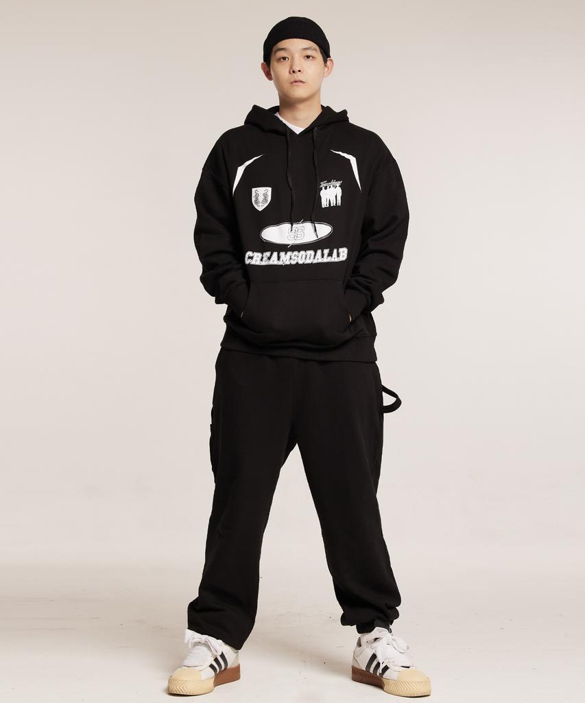Crsdel Teamplay Hoodie Black White