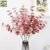 Silk Cloth Decoration Money Leaf Indoor Scene, Wedding Simulation Autumn Color Eucalyptus