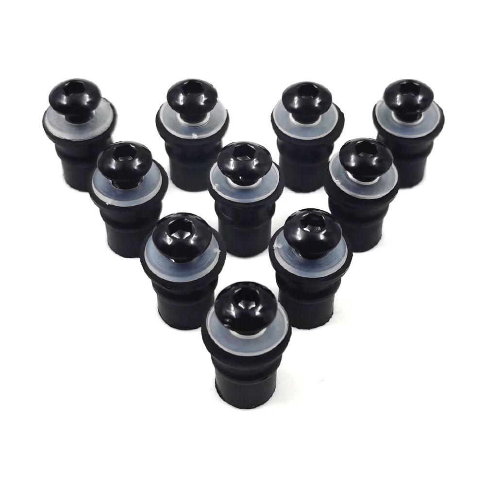 10pcs M5 Windshield Bolt Windscreen Mounting Screw Nut Washer for Kawasaki Ninja Honda CBR Suzuki GSXR Yamaha YZF R1 R3 R6 R7