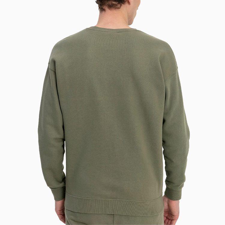 PUMA Sweatshirts Men's Green Crew Neck Moderate Regular 596848-46