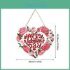 Herz Blume Papier Türhänger Partydeko für Valentinstagsveranstaltungen