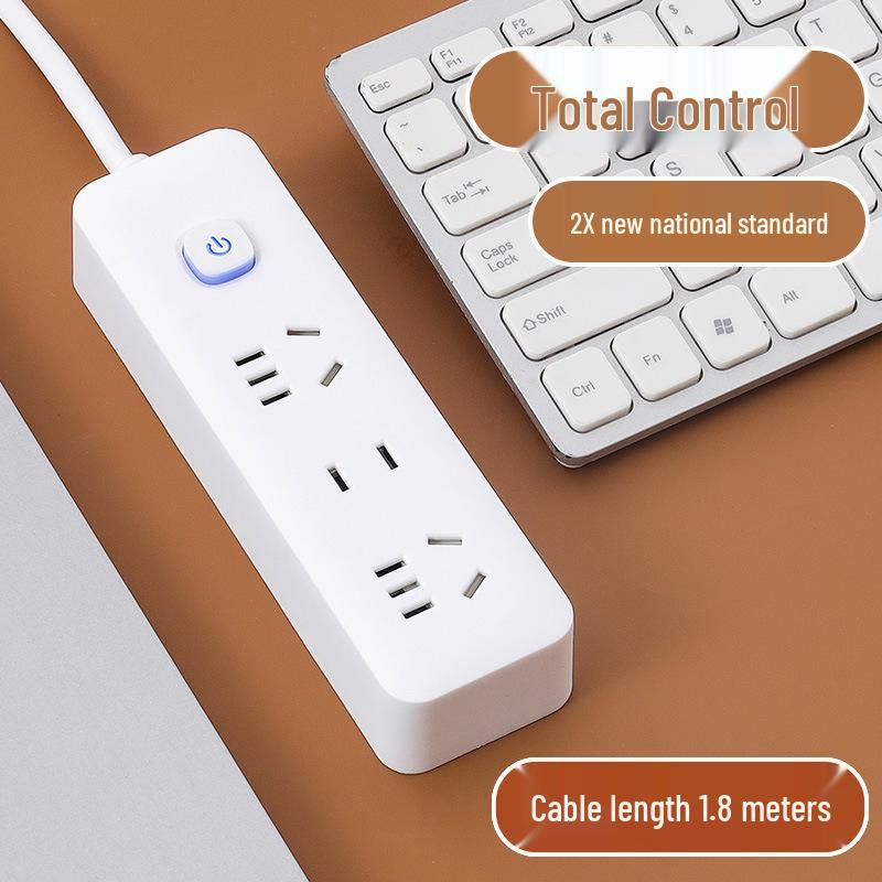 USB Socket Panel with Multi-Outlet Power Strip and Sub-Control
