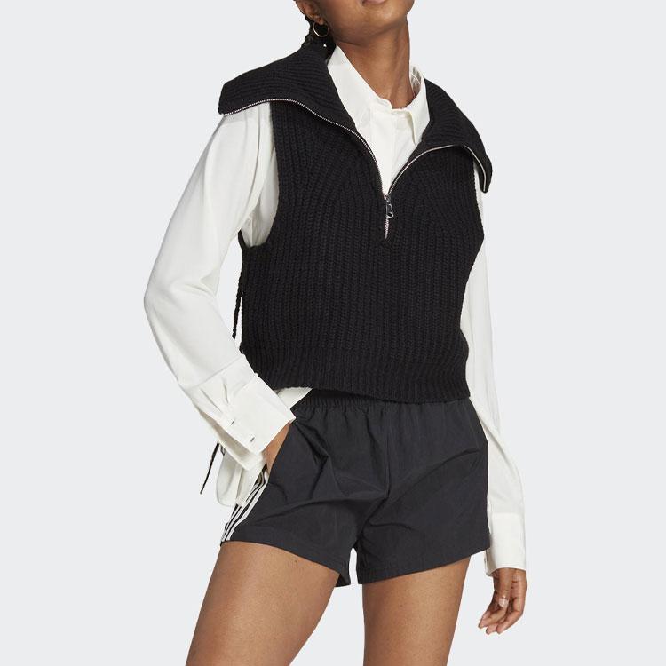 adidas Women's Black Three-Stripes Training Sports Shorts HT3397
