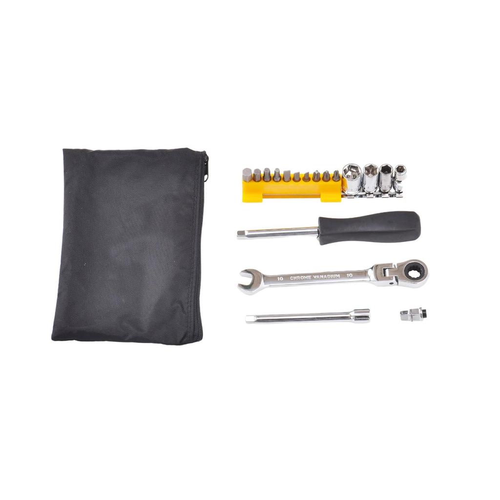 PLOT Compact Car Tool Set for Car PGR0068 Motorcycles, 24pcs, Tool/Portable,