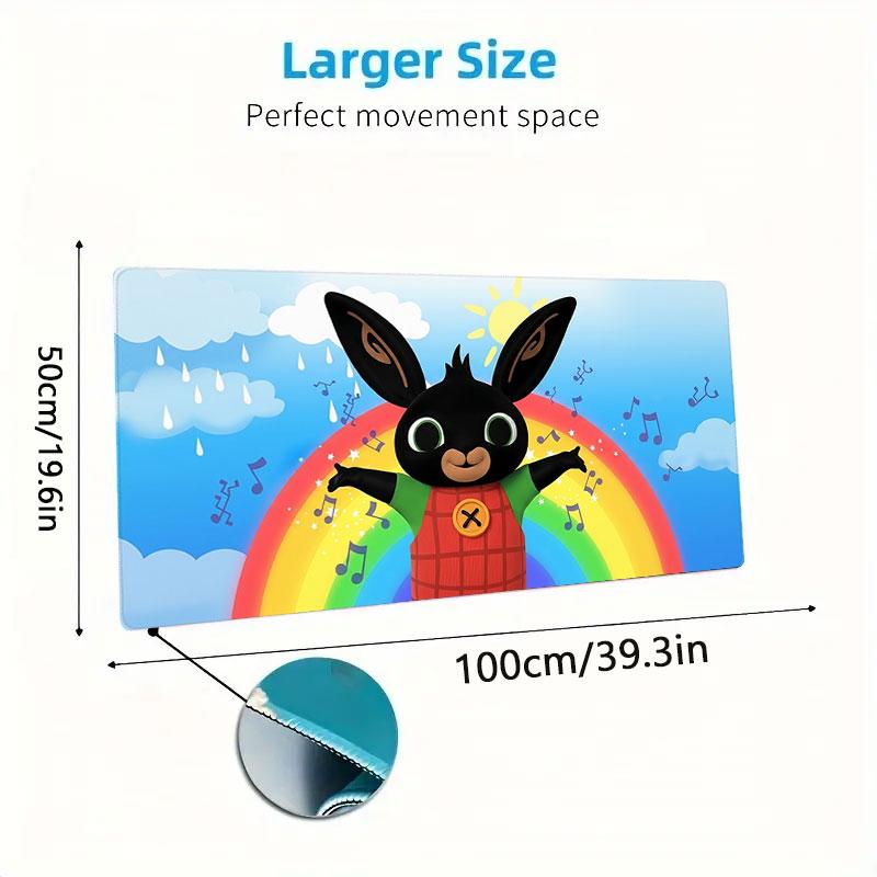 Bing Large Size Mouse Pad Large Gaming Table Cushion Non-slip Laptop Tablet Big Mousepad XXL Mat Mini PC Playmat With Lock edge