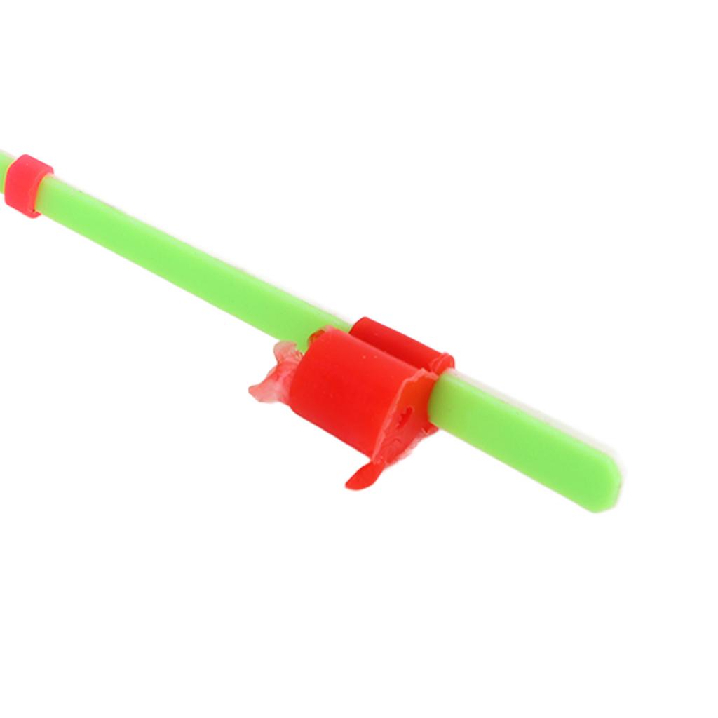 15 Stück Eisangelrute Spitze Winterangelrute Blatt Rutenende Doppelte Verdickung Eisangelzubehör