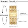 Women's Diamond Bangle Watch: Analog, Waterproof, Square, Antique Bracelet, Gold, Casual, Business, Fashion Watch - Perfect Gift for Birthdays,